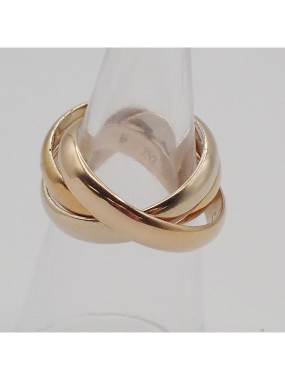 Cartier Trinity Classic MM Ring 750 Gold Silver Pink - Picture 6 of 11